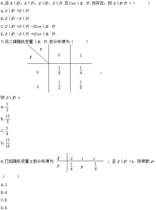 全国2008年4月高等教育自学考试概率论与数理统计(3) 全国2008年4月高等教育自学考试概率论与数理统计(3)