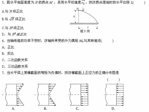 全国2007年10月高等教育自学考试工程力学(一)试题(2) 全国2007年10月高等教育自学考试工程力学(一)试题(2)