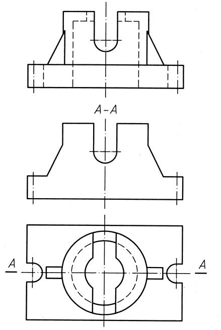 全国2008年7月高等教育自学考试工程制图试题(10)