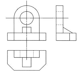 全国2008年7月高等教育自学考试土木工程制图试题(6) 全国2008年7月高等教育自学考试土木工程制图试题(6)