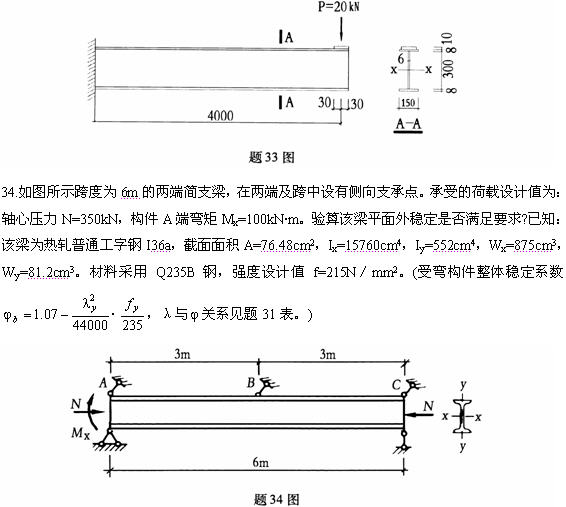 全国2009年4月高等教育自学考试钢结构试题(10) 全国2009年4月高等教育自学考试钢结构试题(10)