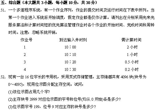 全国2010年4月高等教育自学考试操作系统概论试题(1) 全国2010年4月高等教育自学考试操作系统概论试题(1)