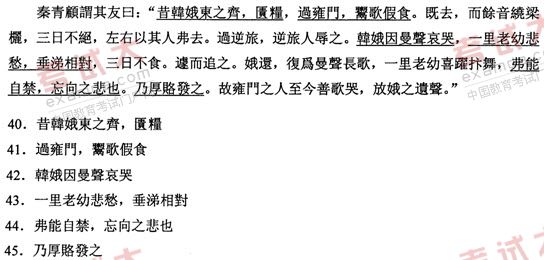 全国2011年1月高等教育自学考试古代汉语试题(7) 全国2011年1月高等教育自学考试古代汉语试题(7)