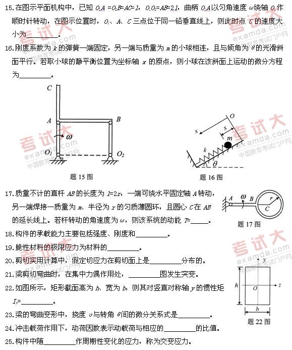 全国2010年10月高等教育自学考试工程力学(一)试题(4) 全国2010年10月高等教育自学考试工程力学(一)试题(4)