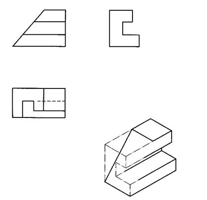 全国2011年4月高等教育自学考试工程制图试题(8) 全国2011年4月高等教育自学考试工程制图试题(8)