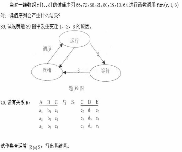 全国2011年4月高等教育自学考试计算机软件基础(11) 全国2011年4月高等教育自学考试计算机软件基础(11)